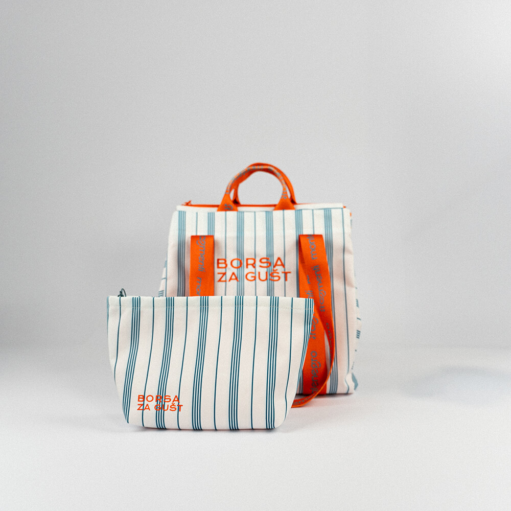 BORSA ZA GUŠT / (A)MORE • Beach Bag + Pouch Set