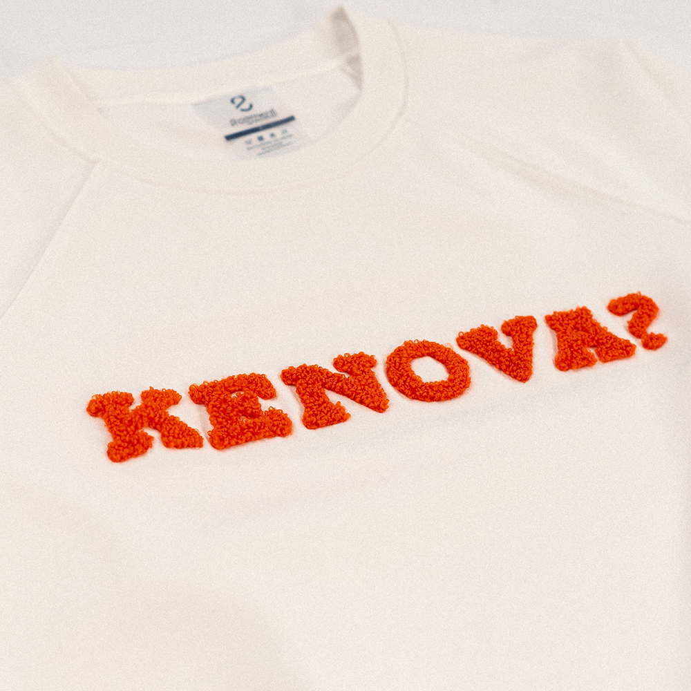 KENOVA? / LAGANO • ŽENSKA BIJELA DUKSERICA SA TRAKAMA